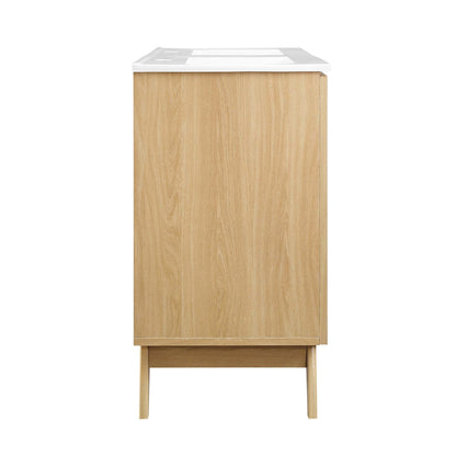 Modway Soma 48 Double Sink And Natural Vanity