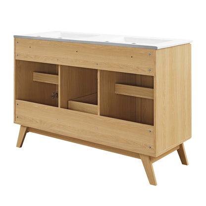 Modway Soma 48 Double Sink And Natural Vanity