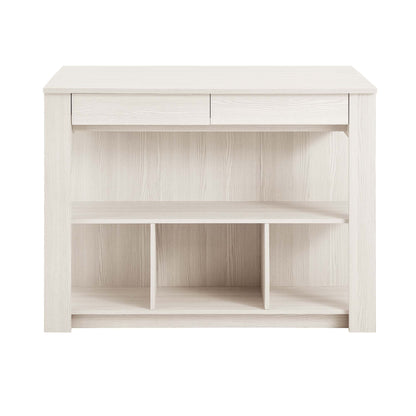 Meadowbrook 3-Piece Kitchen Island and Stool Set in light oak with drawers by HouseOfZazla on Tampa Home & Garden Store
