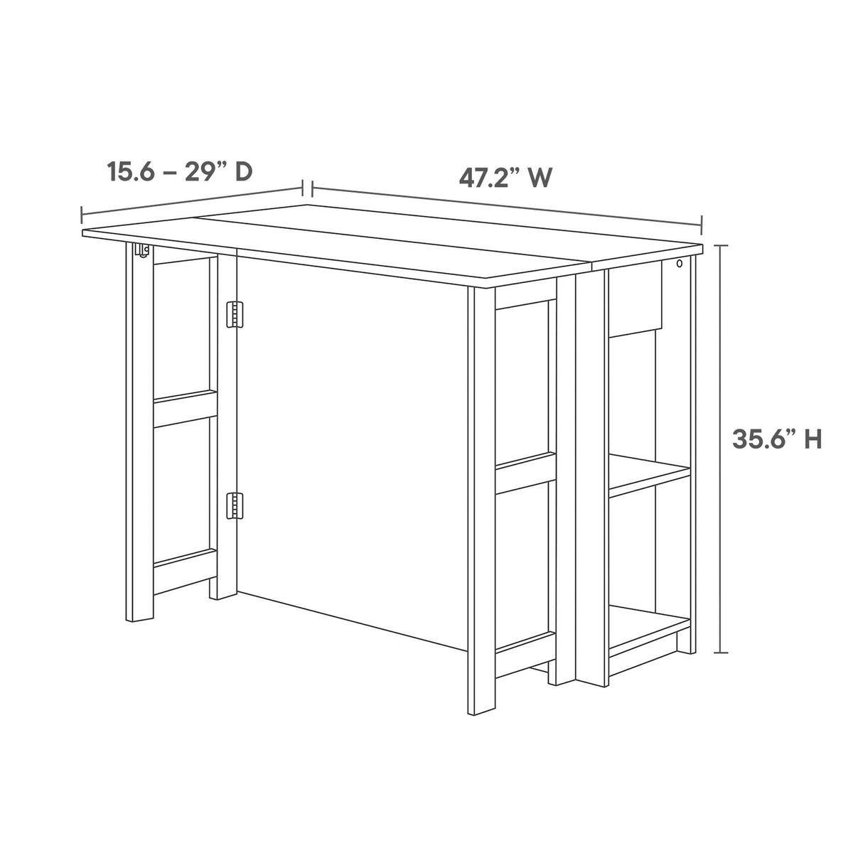 Meadowbrook 3-Piece Island and Stool Set HouseOfZazla, island with 2 stools on Tampa Home & Garden Store