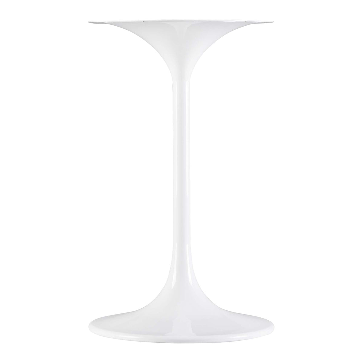 Lippa Round Faux Travertine Side Table white tulip pedestal with round top on Tampa Home & Garden Store