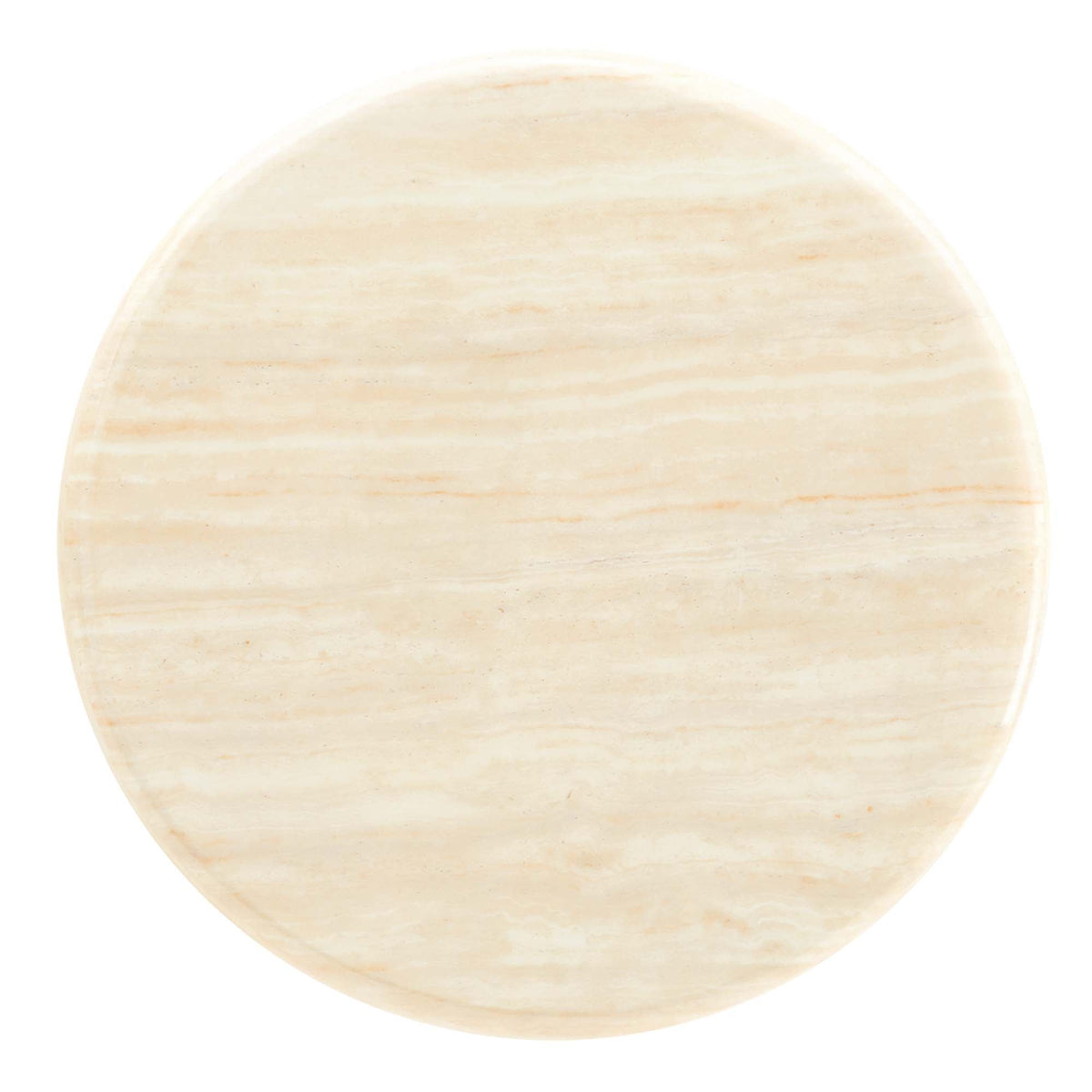 Lippa Round Faux Travertine Side Table with beige travertine top by Modway on Tampa Home & Garden Store