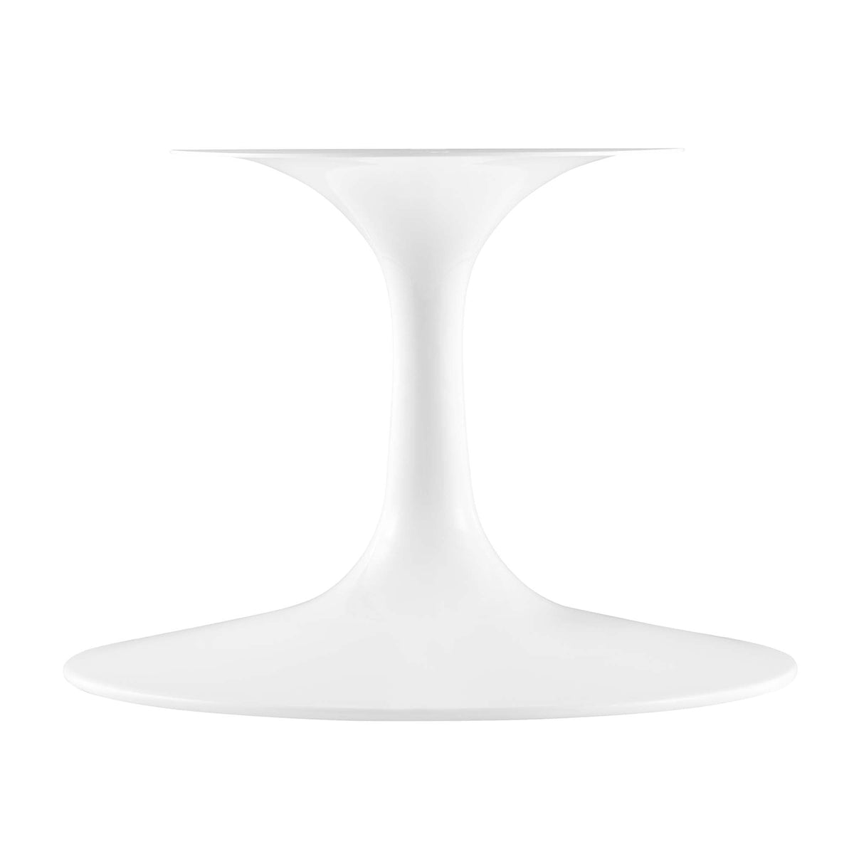 Lippa Round Faux Travertine Coffee Table with white pedestal base by Modway on Tampa Home & Garden Store