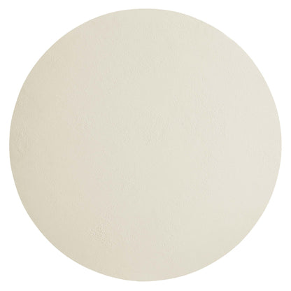 Caspian Round Concrete Coffee Table beige textured top surface on Tampa Home & Garden Store