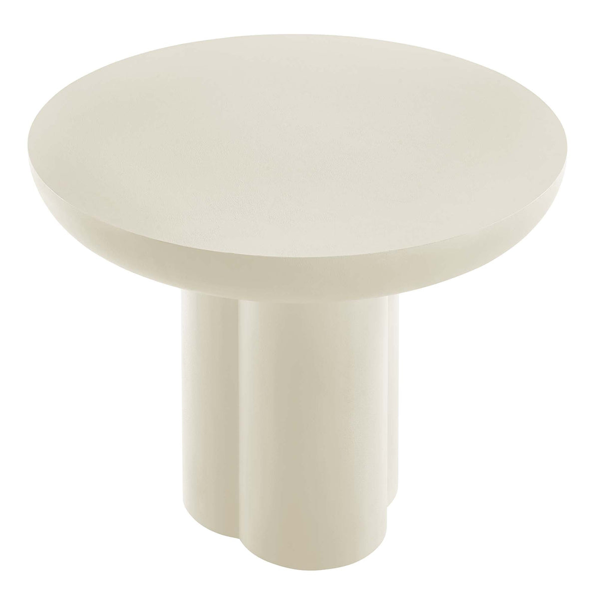 Caspian 40 inch Concrete Dining Table white concrete top with pedestal base by Modway on Tampa Home & Garden Store