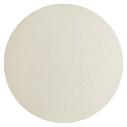 Caspian 40in round concrete dining table top in beige with textured surface by Modway on Tampa Home & Garden Store