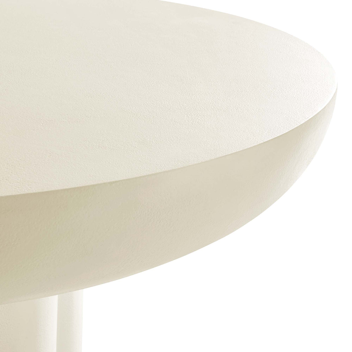 Caspian 40in round concrete dining table beige by Modway on Tampa Home & Garden Store