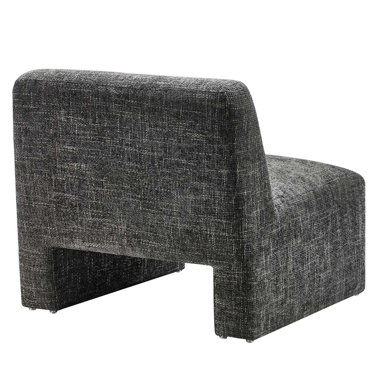 Amita Chenille Upholstered Accent Chair charcoal gray textured chenille fabric modern style by Modway on Tampa Home & Garden Store