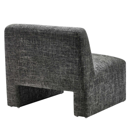 Amita Chenille Upholstered Accent Chair charcoal gray textured chenille fabric modern style by Modway on Tampa Home & Garden Store