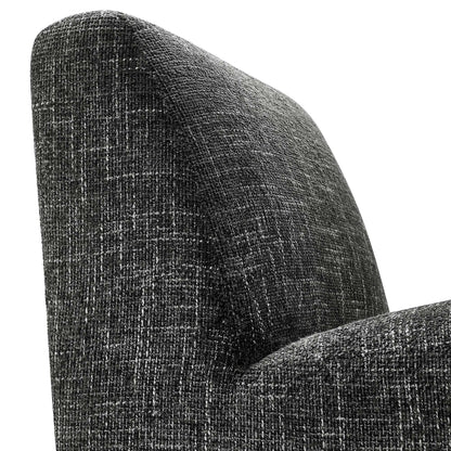 Amita Chenille Upholstered Accent Chair by Modway in dark charcoal chenille fabric on Tampa Home & Garden Store