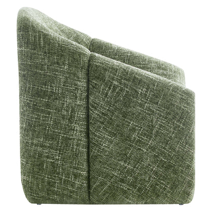 Vivi Chenille Upholstered Accent Chair green chenille fabric by Modway on Tampa Home & Garden Store
