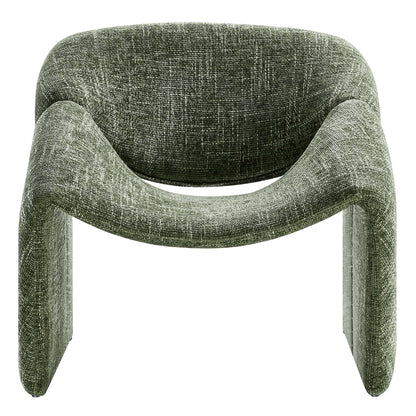 Vivi Chenille Accent Chair by Modway curved arms in chenille fabric on Tampa Home & Garden Store