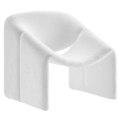 Vivi Chenille Upholstered Accent Chair by Modway in light gray chenille fabric on Tampa Home & Garden Store