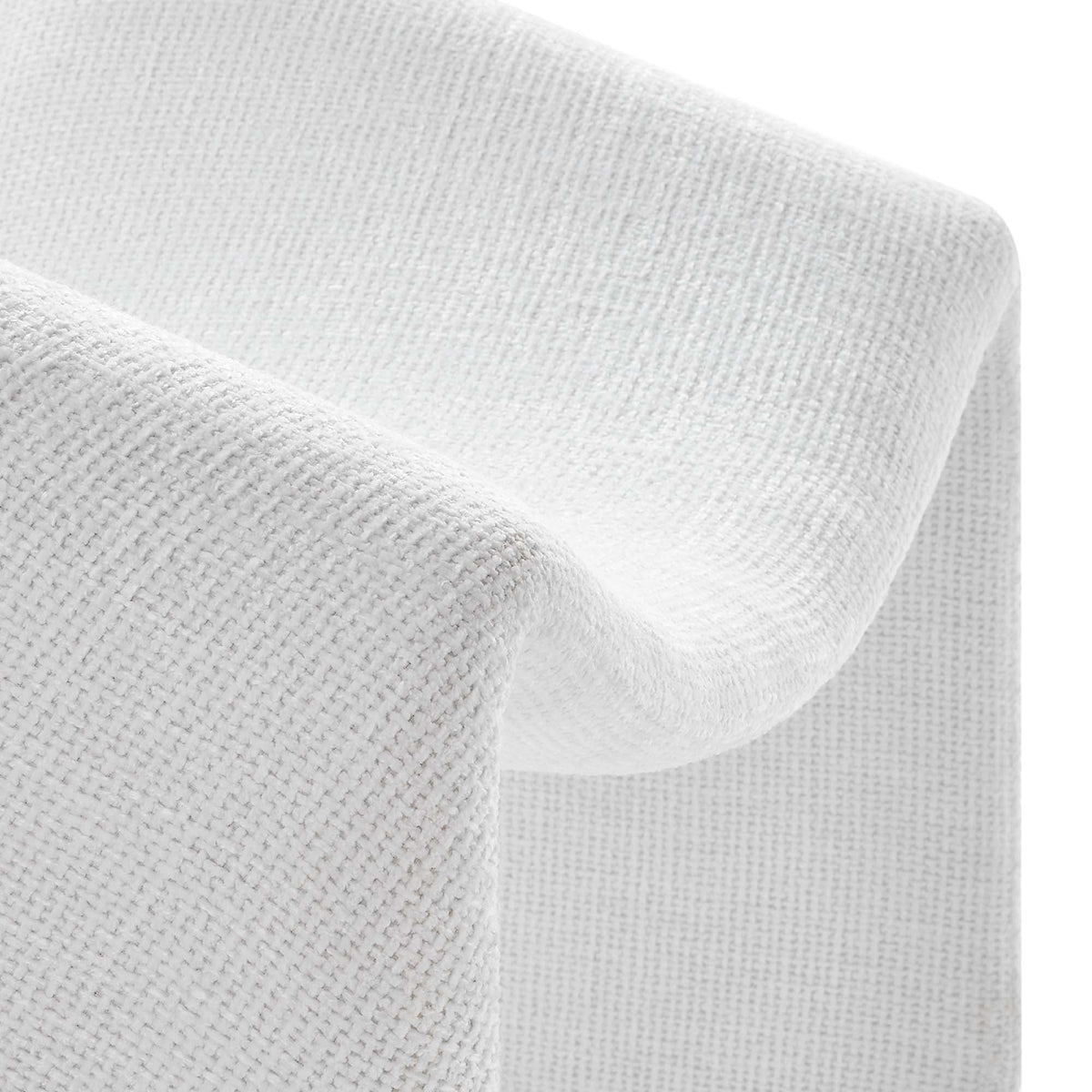 Vivi chenille upholstered accent chair fabric close-up in light gray by Modway HouseOfZazla on Tampa Home & Garden Store