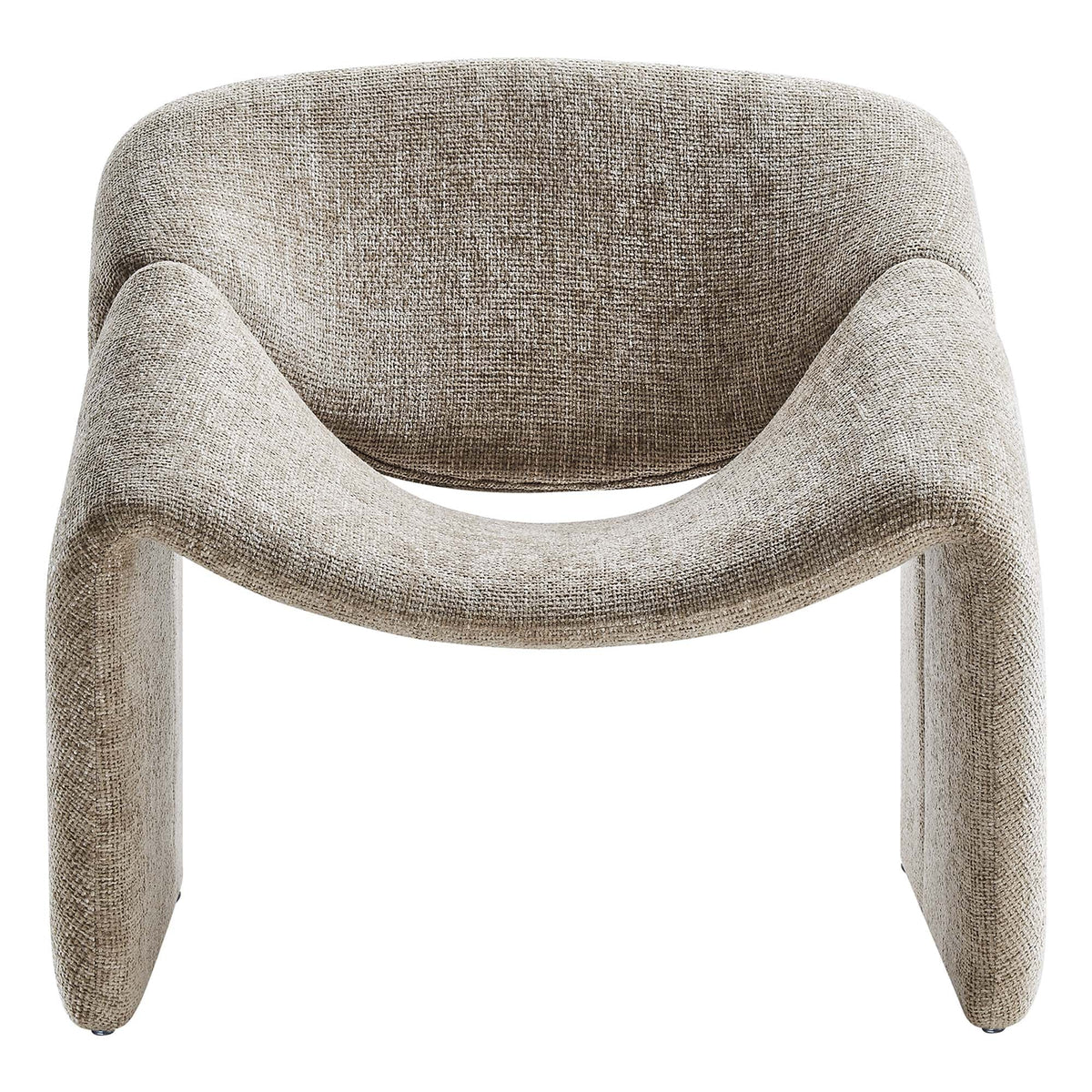 Vivi Chenille Upholstered Accent Chair by Modway in beige chenille fabric on Tampa Home & Garden Store