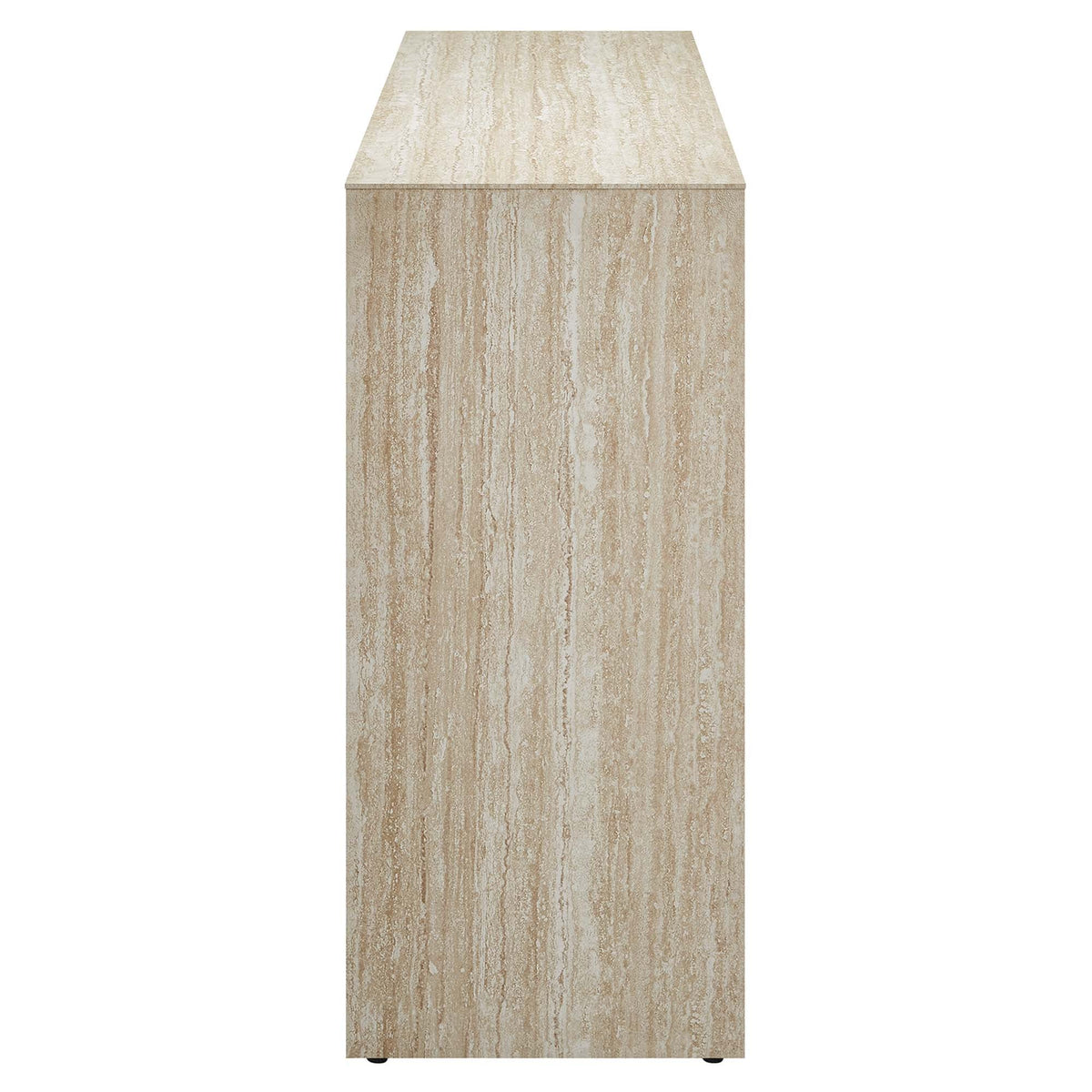Mirella Faux Travertine Console Table beige travertine finish for living room by Modway on Tampa Home & Garden Store