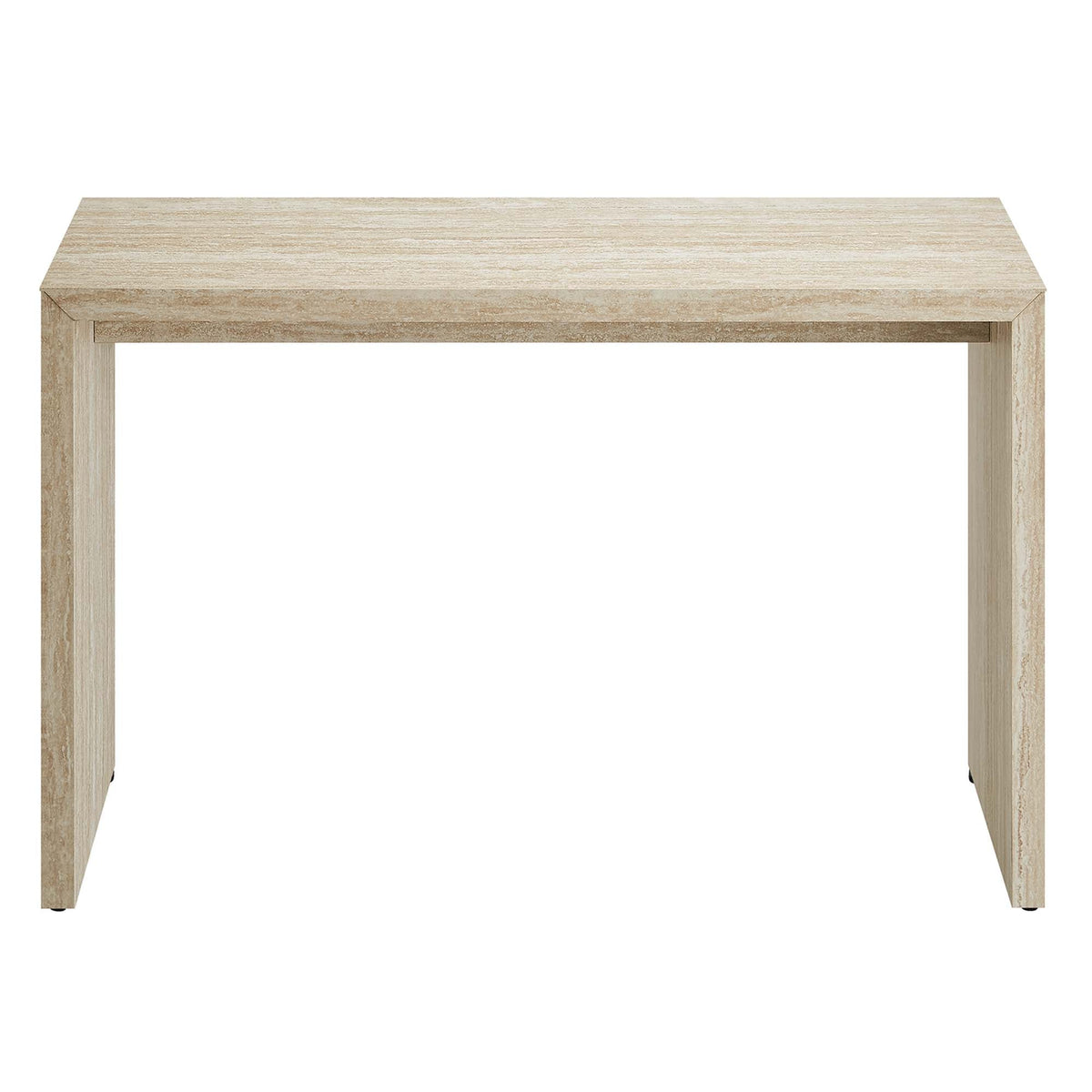 Mirella Travertine Console Table by Modway in travertine finish with rectangular top and legs on Tampa Home & Garden Store