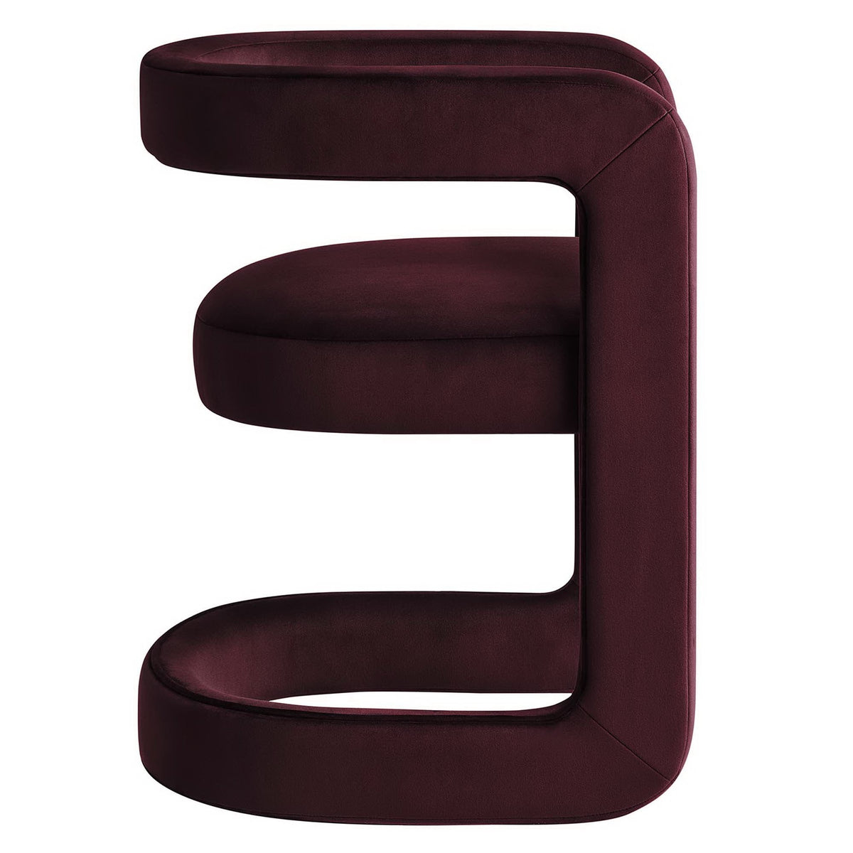 Winslow Barrel Performance Velvet Dining Chair by Modway in burgundy velvet on Tampa Home & Garden Store