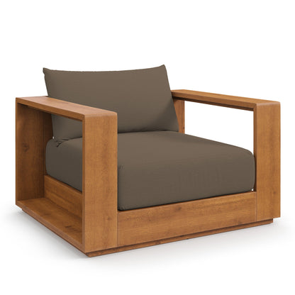 Modern Tahoe Acacia Wood Patio Chair by Modway