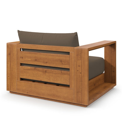 Modern Tahoe Acacia Wood Patio Chair by Modway
