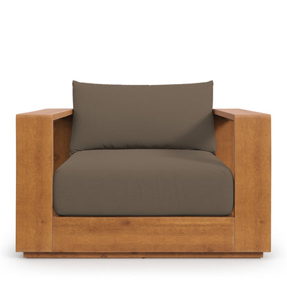 Modern Tahoe Acacia Wood Patio Chair by Modway