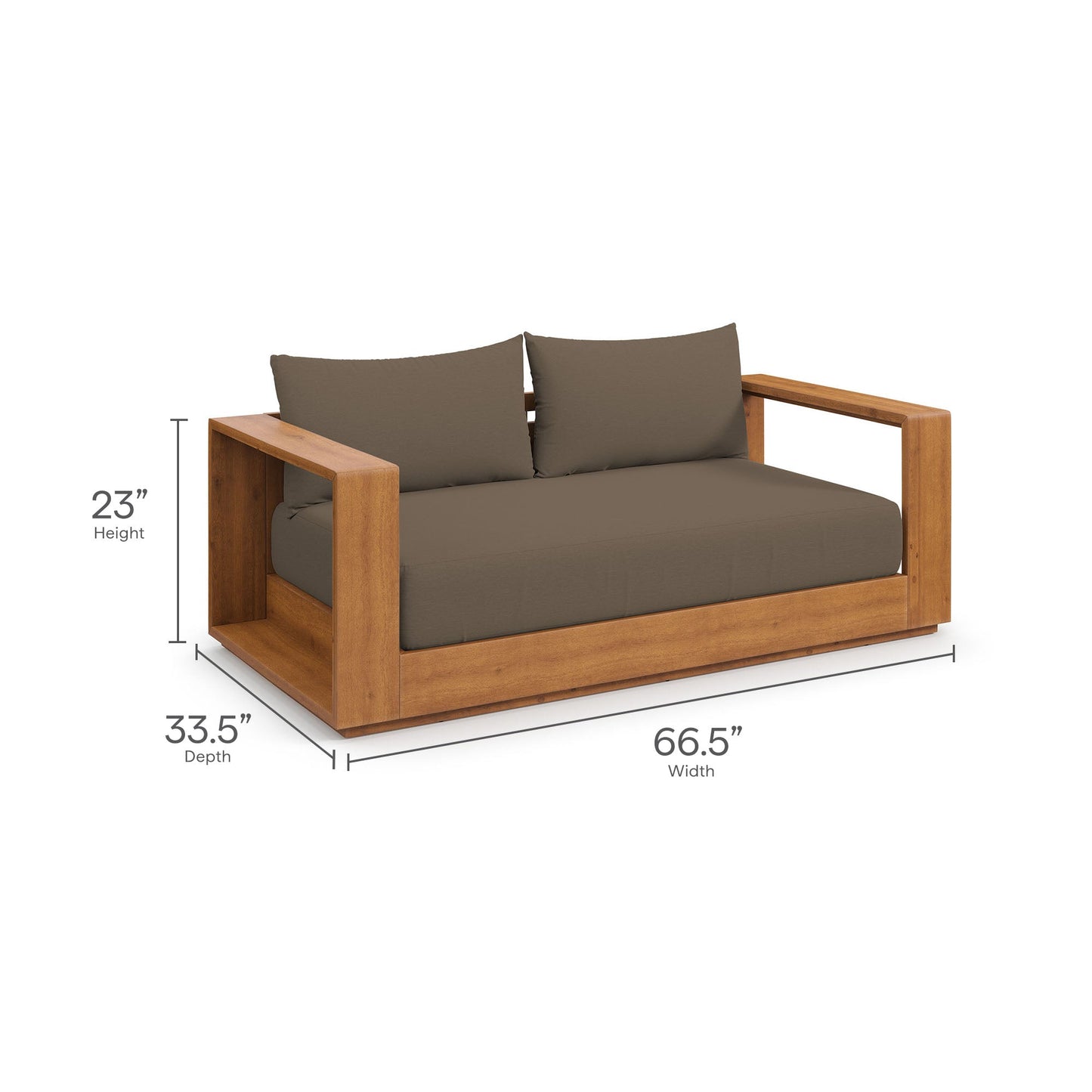 Modway Tahoe Outdoor Patio Loveseat for Garden