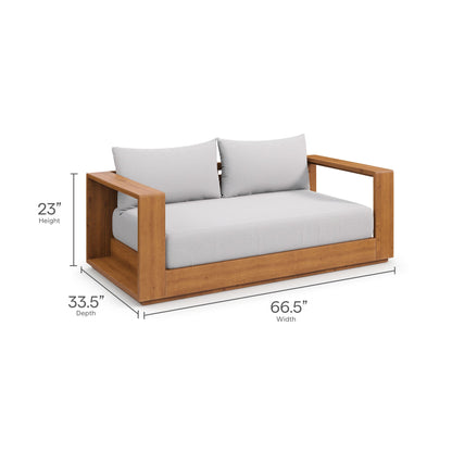 Modway Tahoe Outdoor Patio Loveseat for Garden