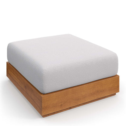 Tahoe Outdoor Acacia Ottoman And the Modway Kit