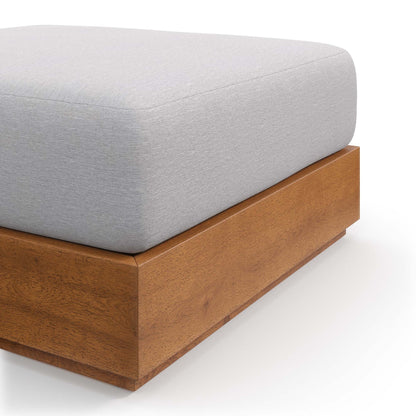 Tahoe Outdoor Acacia Ottoman And the Modway Kit