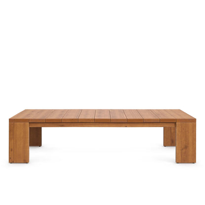Tahoe Outdoor Acacia Wood Sofa and Coffee Table