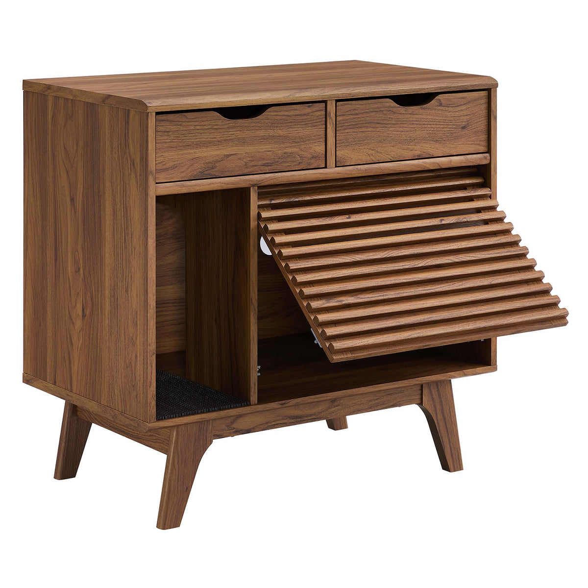 Render Cat Cabinet by Modway wood decor cabinet with 2 top drawers and slatted lower shelf on Tampa Home & Garden Store