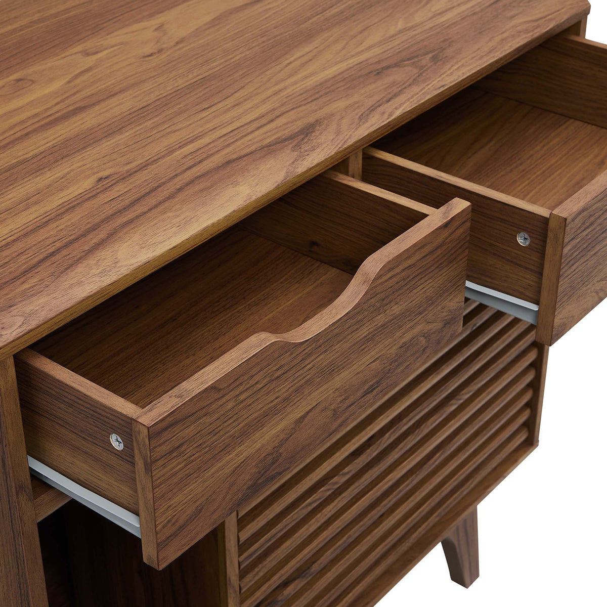 Render Cat Cabinet by Modway wooden decor cabinet with open shelves and drawers in oak finish on Tampa Home & Garden Store