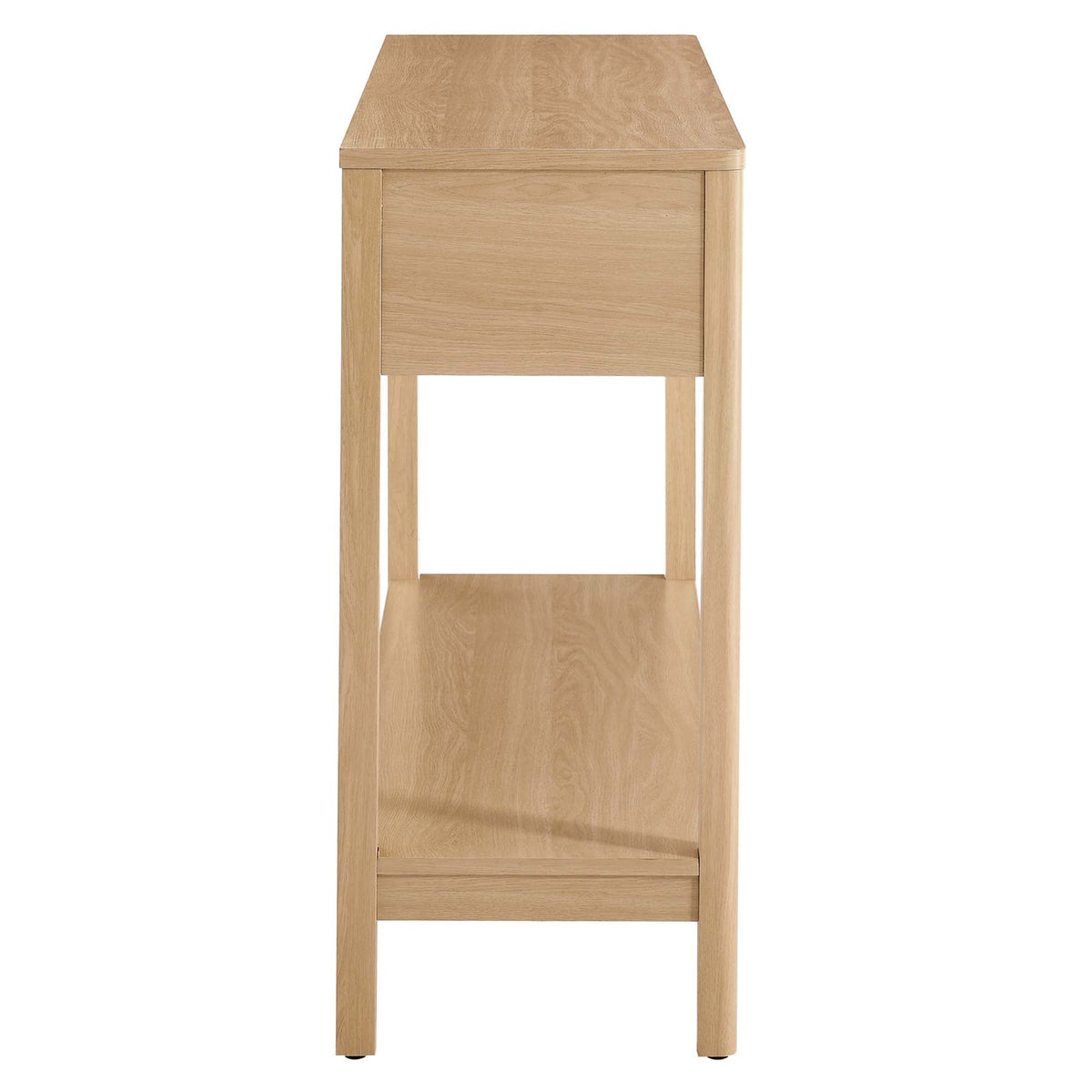 Chaucer Wood Entryway Console Table natural oak finish HouseOfZazla Living Room Furniture on Tampa Home & Garden Store