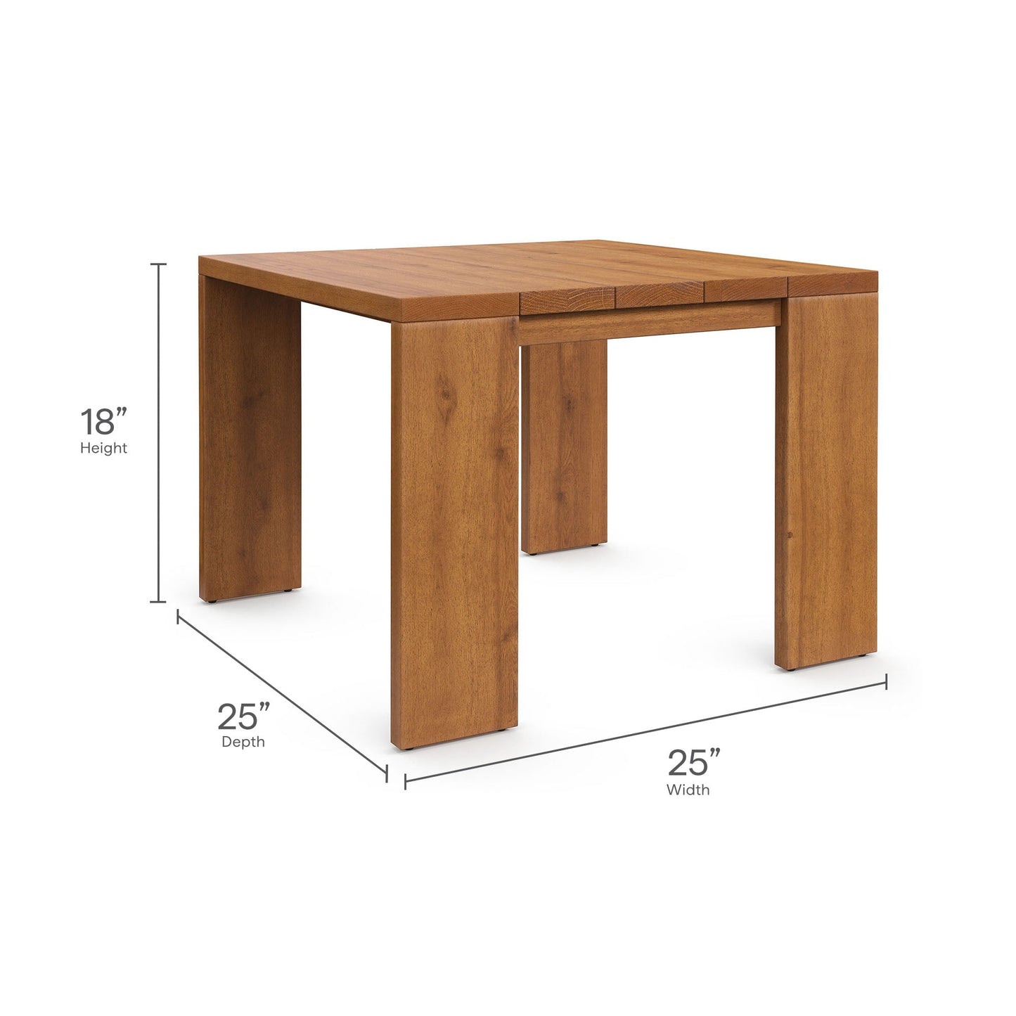 The Modway Tahoe Acacia Wood Patio Furniture Set