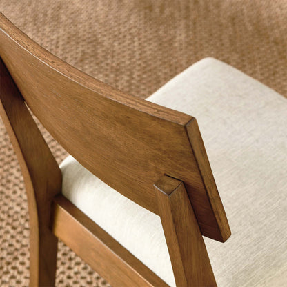 Pax Wood Dining Side Chairs set of 2 in warm brown wood finish with solid frame by Modway on Tampa Home & Garden Store