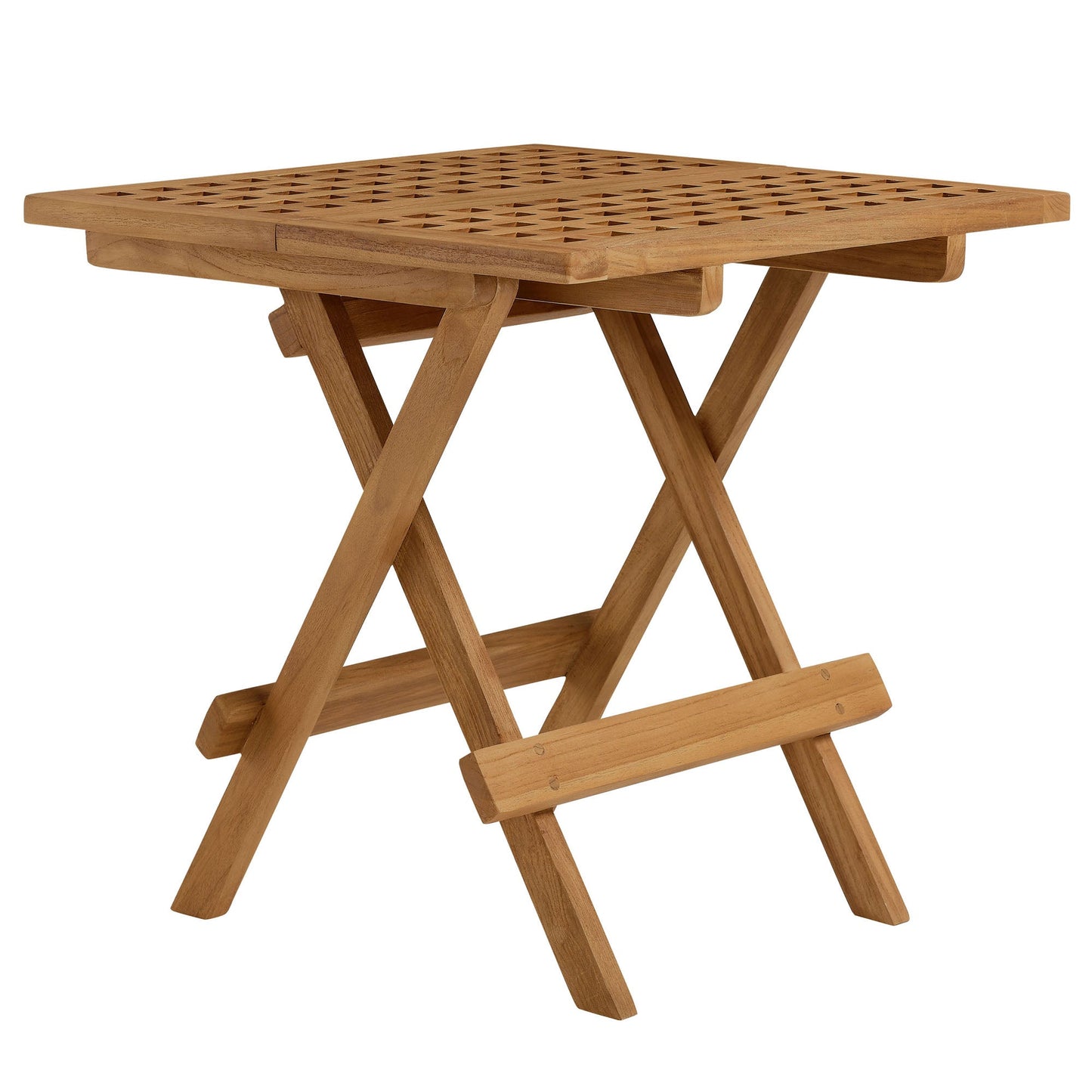 Modway Vienna Outdoor Teak and Patio Side Table