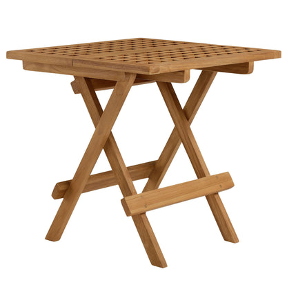 Modway Vienna Outdoor Teak and Patio Side Table