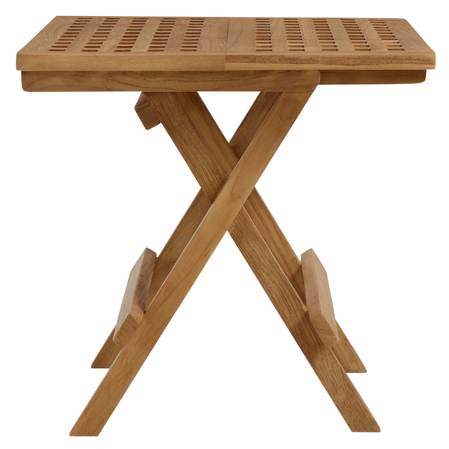 Modway Vienna Outdoor Teak and Patio Side Table