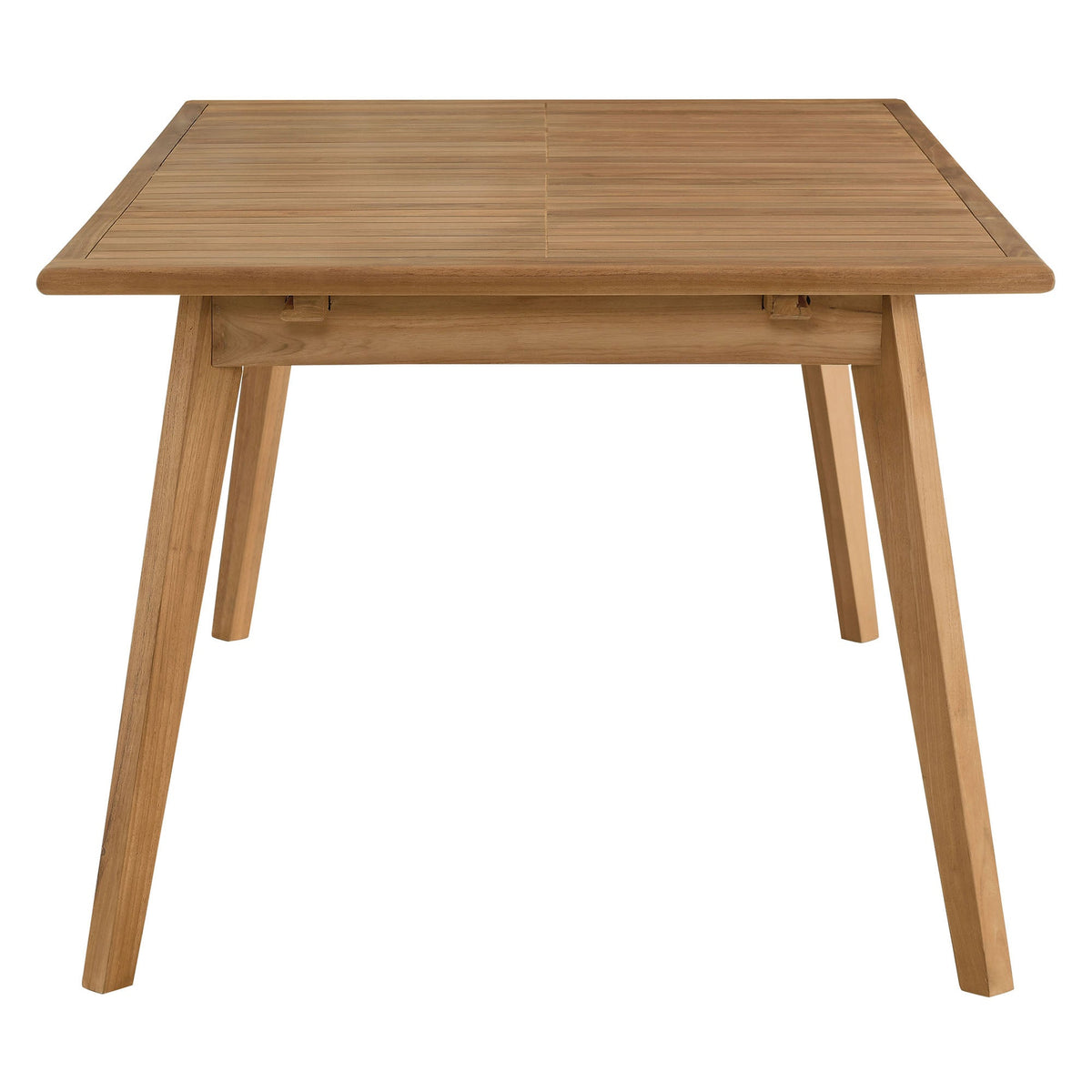 Vienna outdoor teak wood extendable dining table with slatted top by Modway on Tampa Home & Garden Store