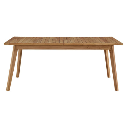 Vienna Outdoor Teak Wood Extendable Dining Table with teak top by Modway on Tampa Home & Garden Store
