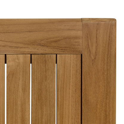 Vienna 34in square outdoor teak dining table top with rounded edge by Modway HouseOfZazla on Tampa Home & Garden Store