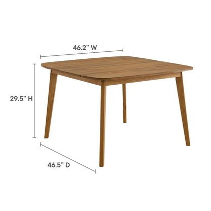 Vienna 46 Inch Square Outdoor Teak Dining Table