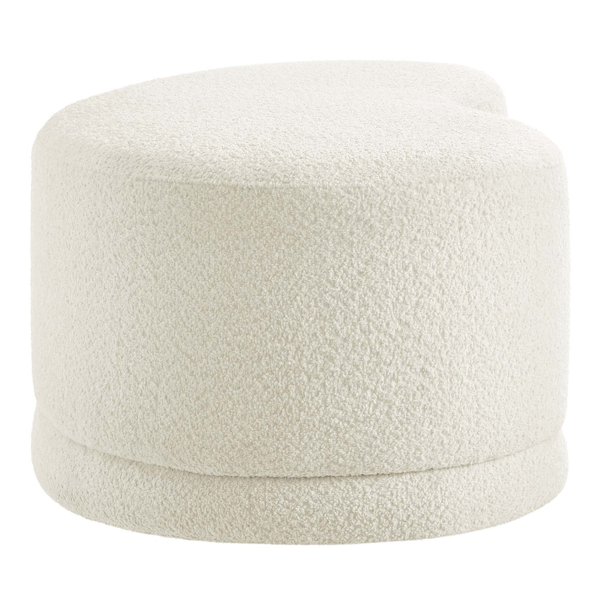Nimbus 48-inch Upholstered Ottoman Bench in cream boucle fabric by HouseOfZazla on Tampa Home & Garden Store