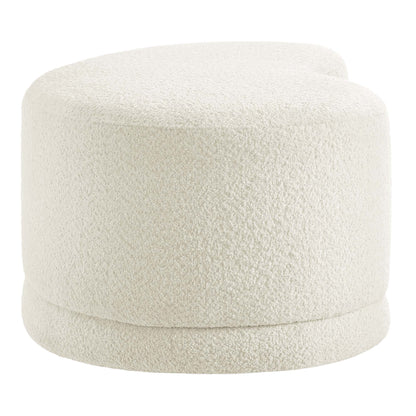 Nimbus 48-inch Upholstered Ottoman Bench in cream boucle fabric by HouseOfZazla on Tampa Home & Garden Store
