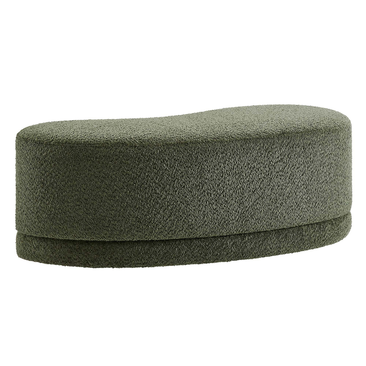 Nimbus 48in upholstered ottoman bench in textured gray fabric by Modway on Tampa Home & Garden Store
