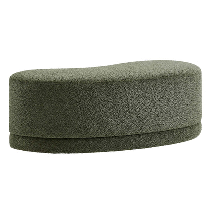 Nimbus 48in upholstered ottoman bench in textured gray fabric by Modway on Tampa Home & Garden Store