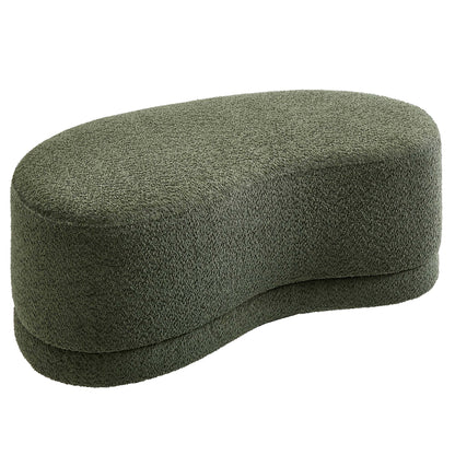 Nimbus 48in upholstered ottoman bench by Modway in olive boucle fabric on Tampa Home & Garden Store