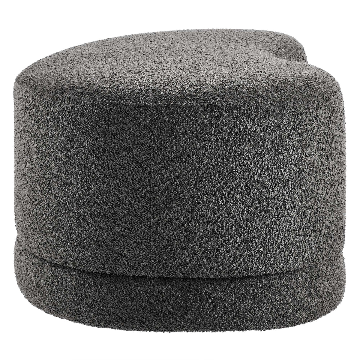 Nimbus 48in upholstered ottoman bench in charcoal boucle by HouseOfZazla on Tampa Home & Garden Store