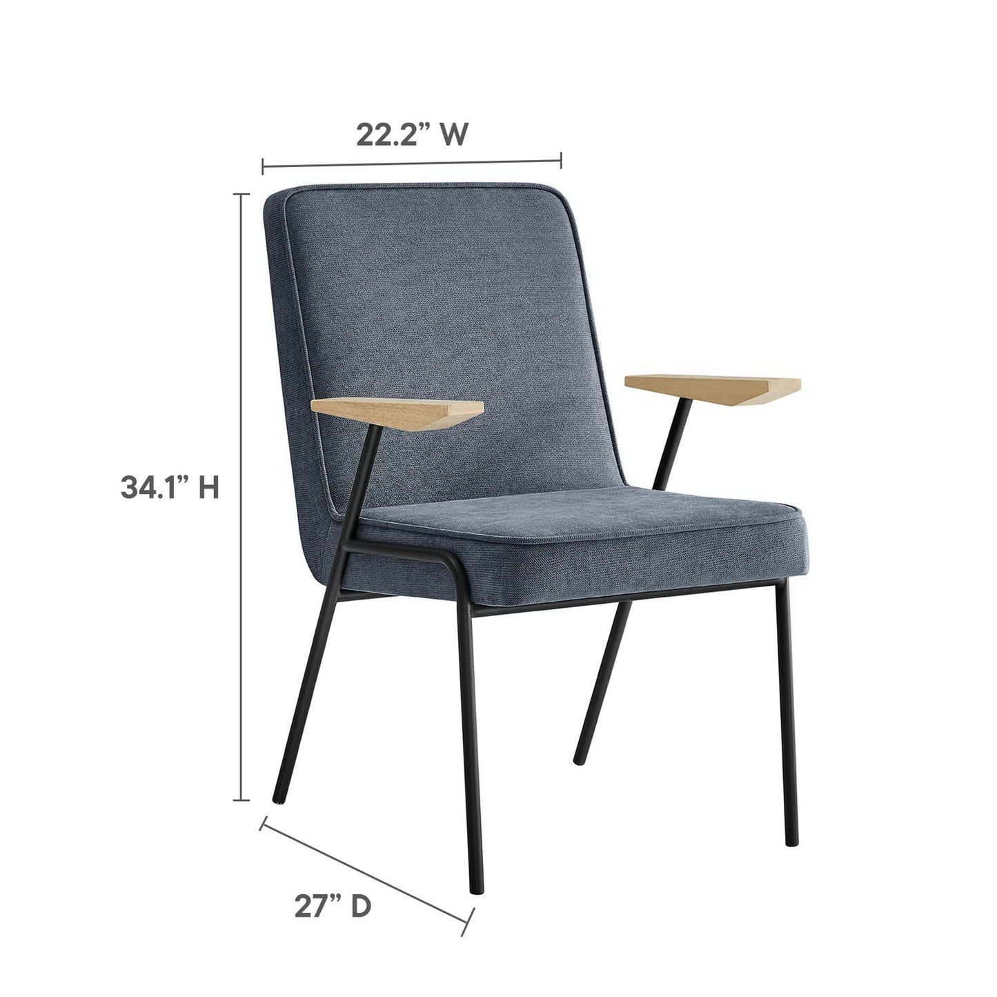 Vista Dining Chair by Modway and Warm Wood Seats