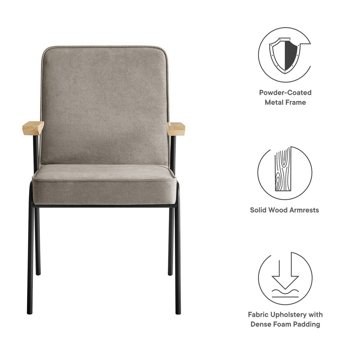 Vista Dining Chair by Modway and Warm Wood Seats